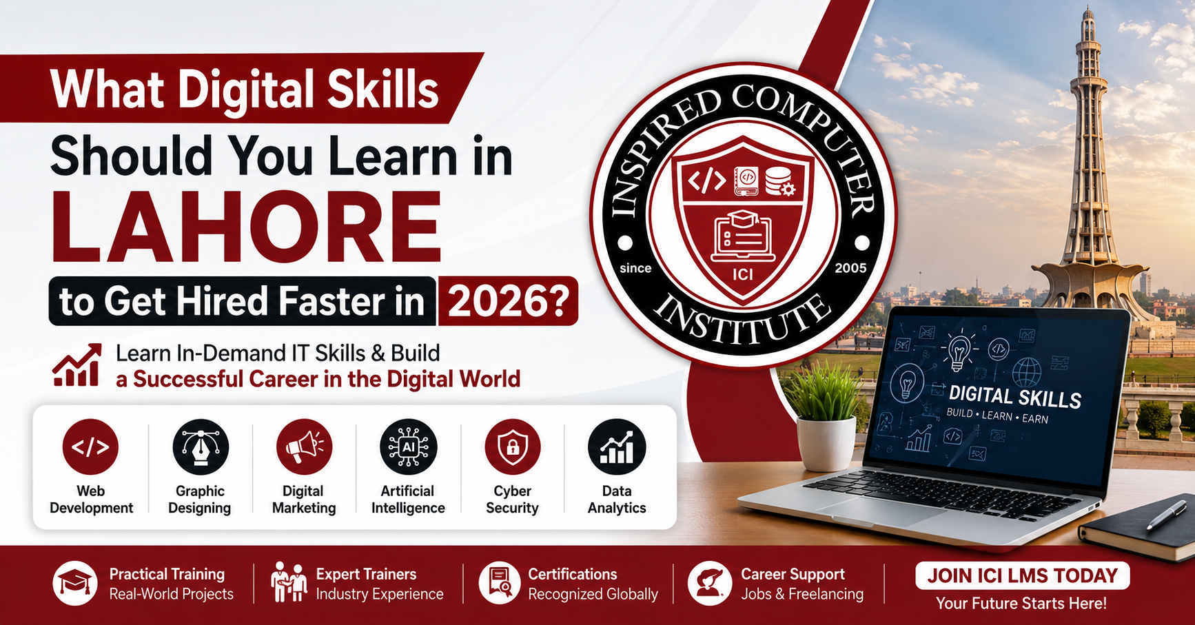 What Digital Skills Should You Learn in Lahore to Get Hired Faster in 2026?