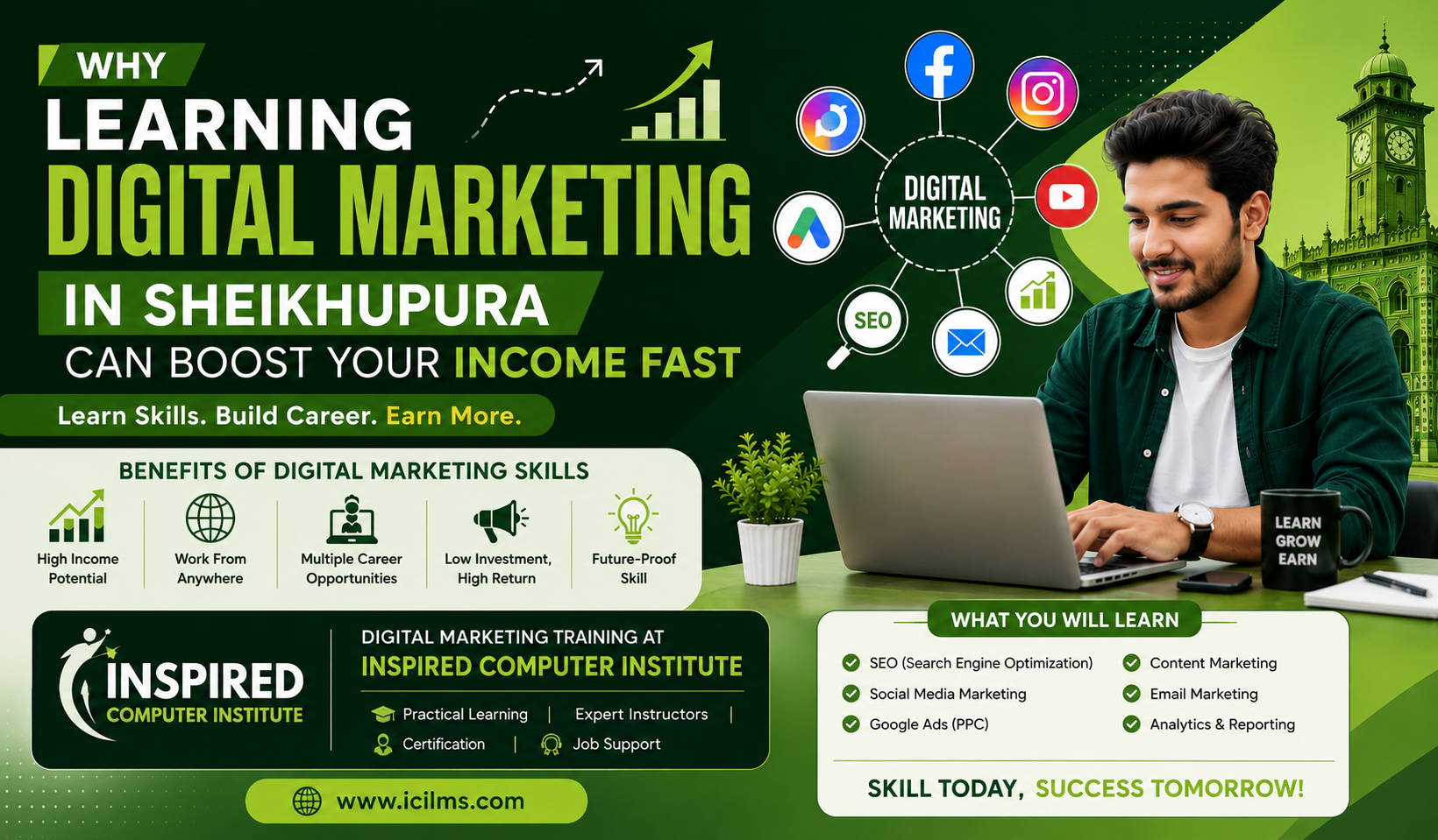 Why Learning Digital Marketing in Sheikhupura Can Boost Your Income Fast