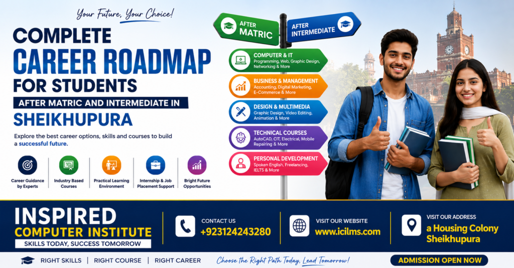 Complete Career Roadmap for Students After Matric and Intermediate in Sheikhupura