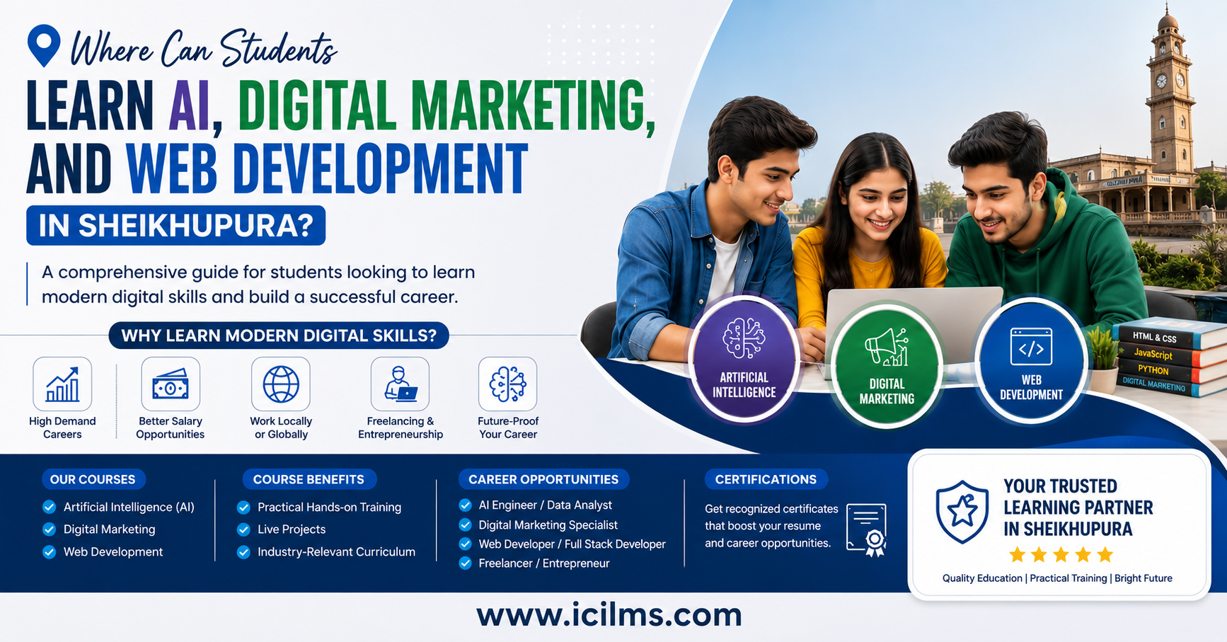 Modern Digital Skills for Students The Complete Career Guide to Future-Proof Learning with Inspired Computer Institute