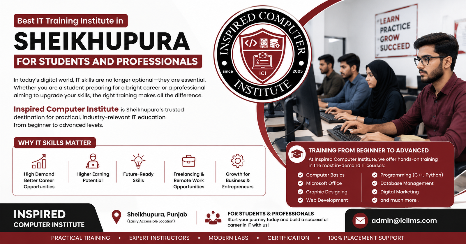Best IT Training Institute in Sheikhupura for Students and Professionals