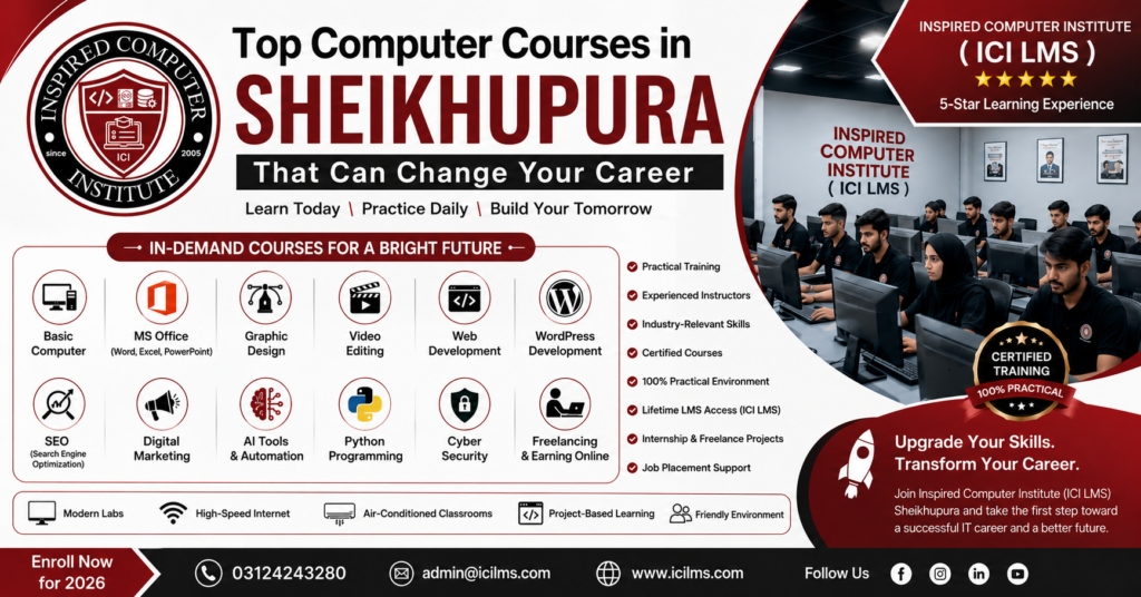 Top 1 Computer Courses in Sheikhupura That Can Change Your Career