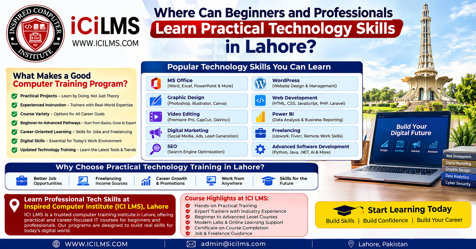 Where Can Beginners and Professionals Learn Practical Technology Skills in Lahore
