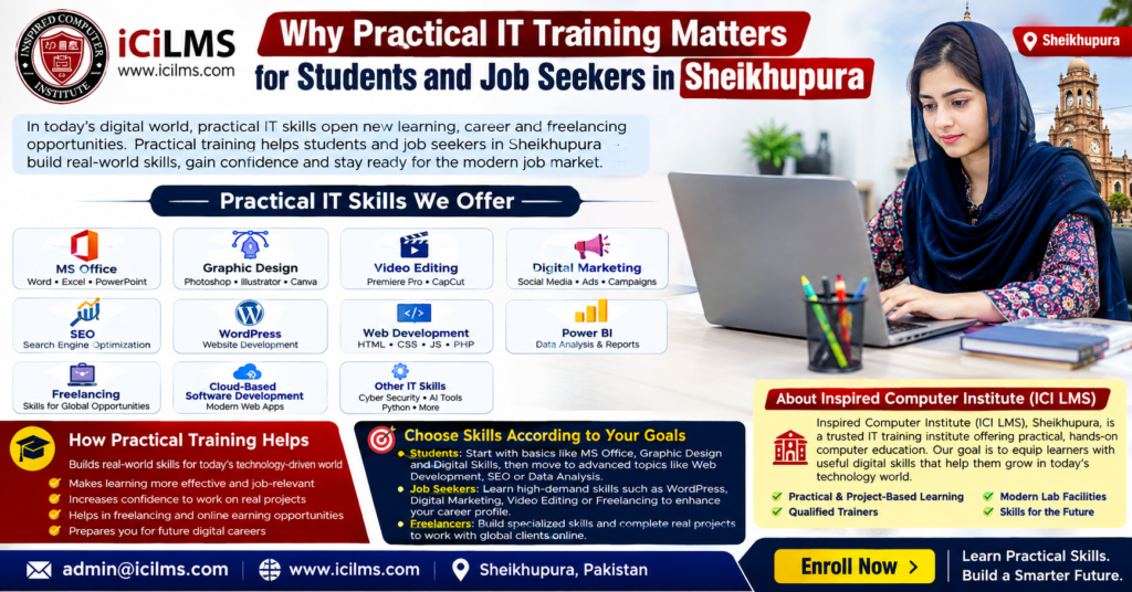 Why Practical IT Training Matters for Students and Job Seekers in Sheikhupura