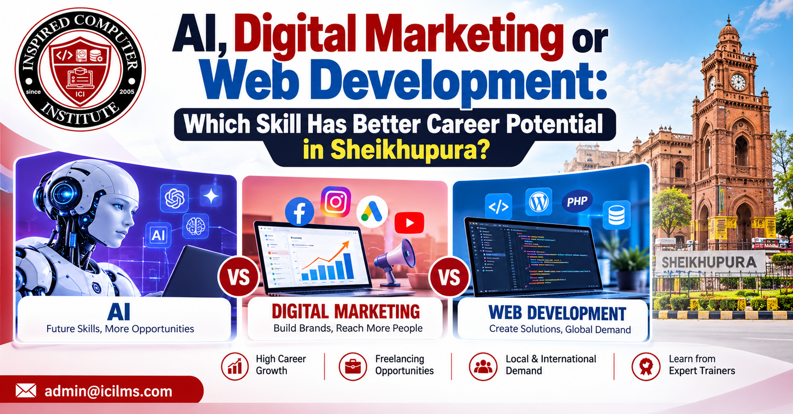 AI, Digital Marketing or Web Development